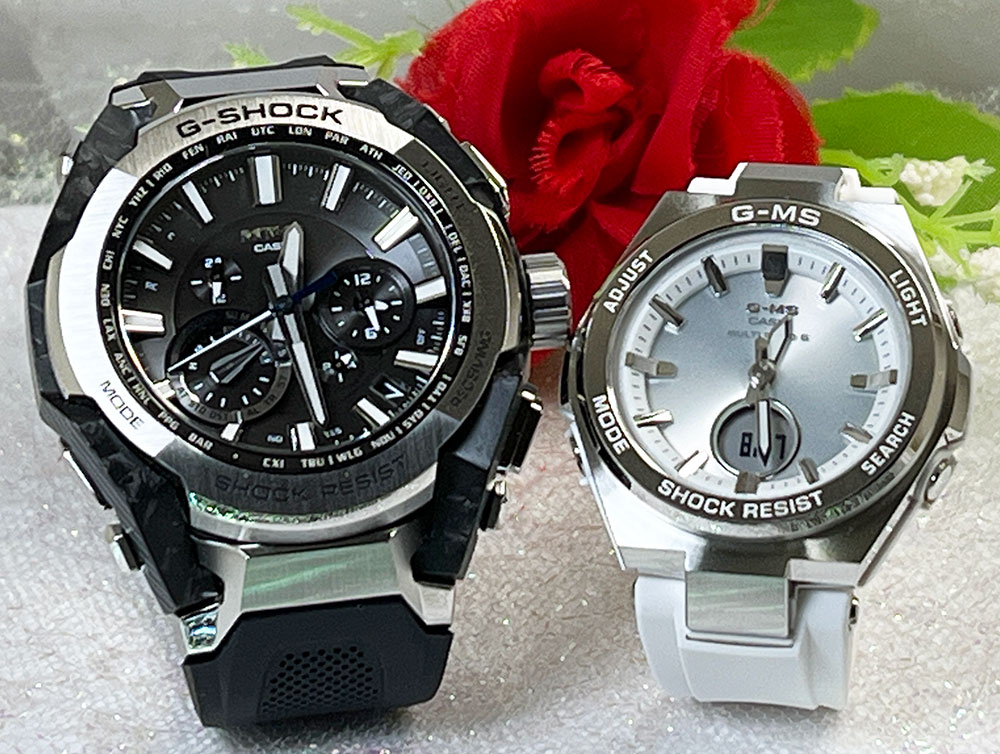 恋人たちのGショック ペアウオッチ gショック 夫婦 高級 クリスマス プレゼント おすすめ G-SHOCK BABY-G ペア腕時計 カシオ 2本セット gショック ベビーg MTG-B4000-1AJF MSG-W200-7AJF 御祝い 還暦 銀婚式 結婚記念日