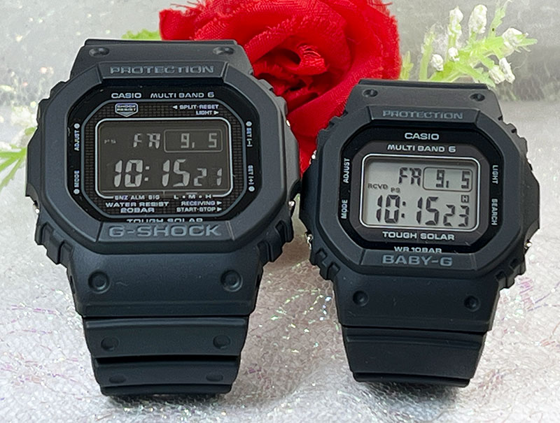 【愛の証 一緒にタフな時を刻もう】Gショック ペアウオッチgショック 人気 婚約 夫婦 高級 クリスマス プレゼント おすすめ G-SHOCK BABY-G カシオ 2本セット GW-5000HS-1JF BGD-5650-1JFプレゼント クリスマス 誕生日 御祝い還暦 結婚記念日 婚約|時計のジュエリータイム ムラタ