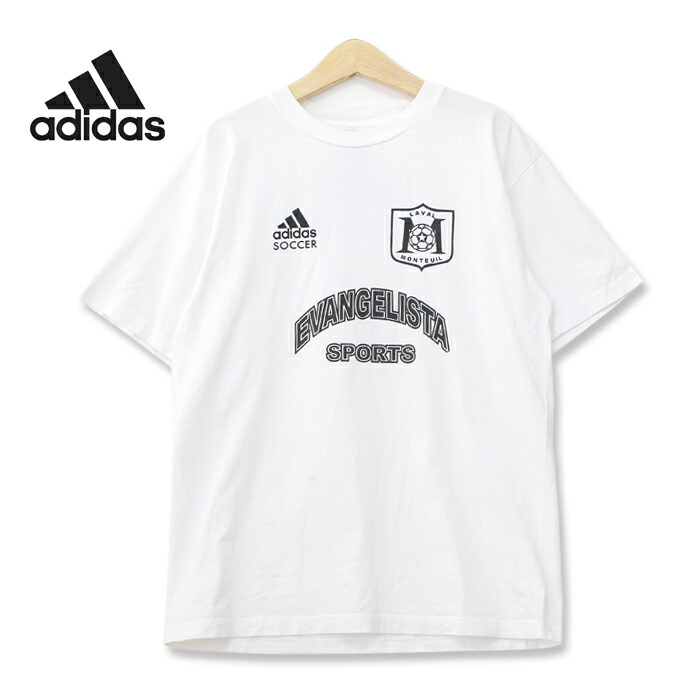 楽天市場 Adidas アディダス サッカー パフォーマンスロゴ プリントtシャツ ホワイト Lサイズ T 8 神戸パティーナ