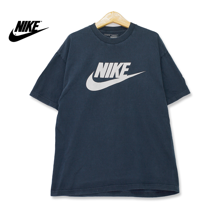 【楽天市場】NIKE ナイキ ロゴ プリントTシャツ ネイビー t180809-11：神戸パティーナ