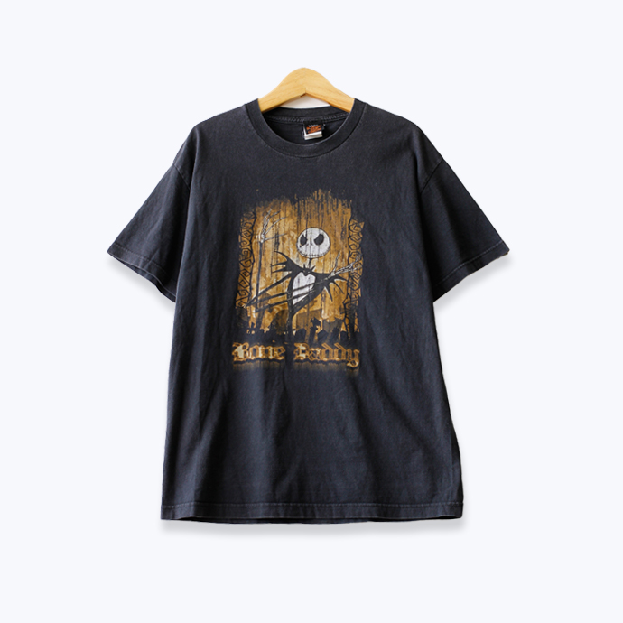 楽天市場 ナイトメア ビフォア クリスマス Nightmare Before Christmas プリント 半袖tシャツ メンズ Lサイズ ブラック ユーズド 古着 T 10 神戸パティーナ