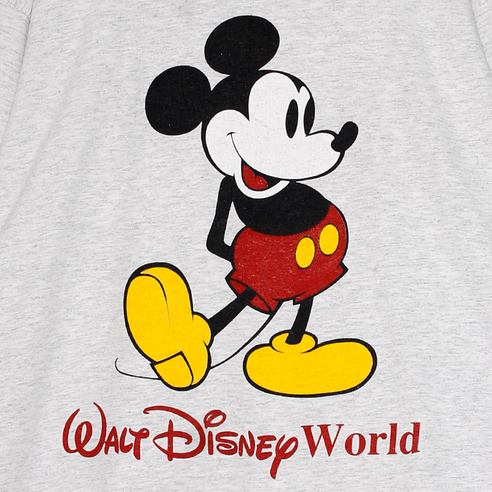 楽天市場 ディズニー Disney ミッキーマウス ウォルトディズニーワールド プリント 半袖tシャツ メンズlサイズ 杢ライトグレー アメリカ製 ユーズド 古着 T0518 246 神戸パティーナ