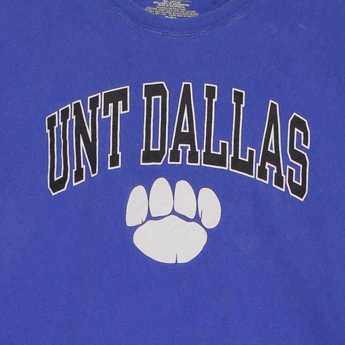 楽天市場 Champion チャンピオン Unt Dallas 北テキサス大学トレイルブレイザーズ プリント 半袖tシャツ メンズxlサイズ ブルー Ncaa ユーズド 古着 T0625 116 神戸パティーナ