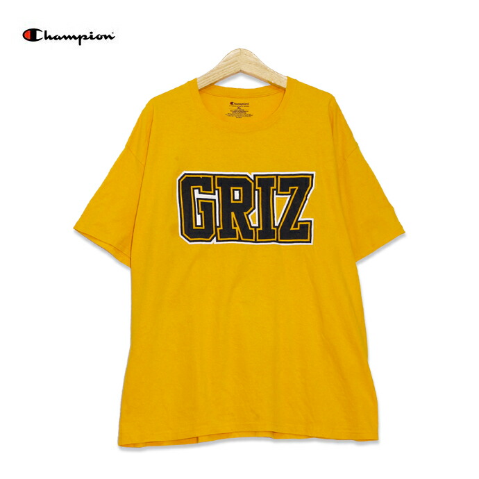 楽天市場 チャンピオン Champion フランクリン グリズリーズ カレッジ プリント 半袖tシャツ メンズxlサイズ イエロー ユーズド 古着 T0625 9 神戸パティーナ