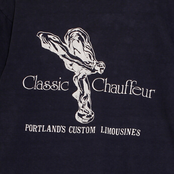 楽天市場 70年代 チャンピオン Champion クラシック ショーファー ロールスロイス フライングレディ プリント 半袖tシャツ メンズlサイズ ネイビー ユーズド 古着 T0715 36 神戸パティーナ