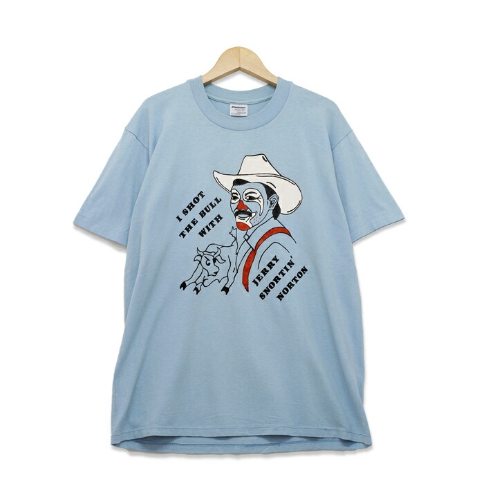 楽天市場 90年代 ジェリー 鼻息 ノートンとの馬鹿話 プリント 半袖tシャツ レディース Lサイズ ライトブルー アメリカ製 シングルステッチ ユーズド 古着 T0715 37 神戸パティーナ