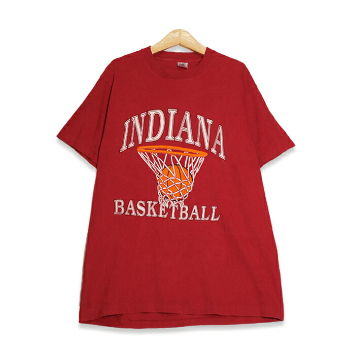 楽天市場 90年代 フルーツ オブ ザ ルーム Fruits Of The Loom Ncaa インディアナ フージャース バスケットボール プリント 半袖tシャツ メンズxlサイズ レッド アメリカ製 ユーズド 古着 T0807 56 神戸パティーナ