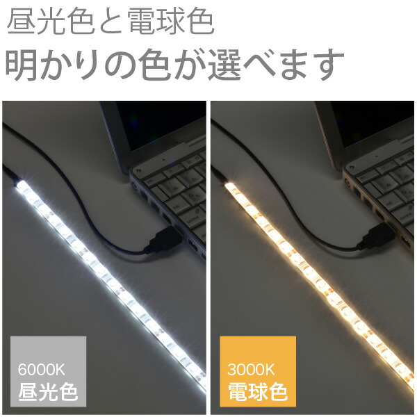 LEDテープライト貼レルヤUSB2m+スイッチ付