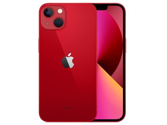 【中古 未使用買取品】 Apple iPhone13 128GB (PRODUCT)RED (MLNF3J/A　UQ mobile版）