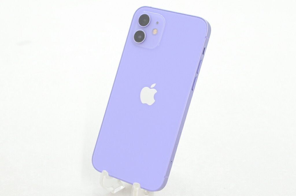 【中古】SIMフリー Apple iPhone12 128GB Purple A2402 MJNJ3J/A