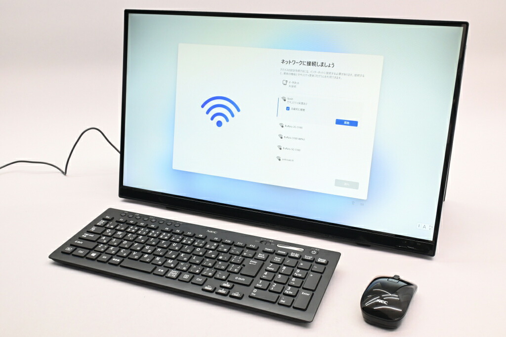 【中古】NEC LAVIE Desk All-in-one HA770/RAB PC-HA770RAB ファインブラック|中古 アウトレット Joshin日本橋店