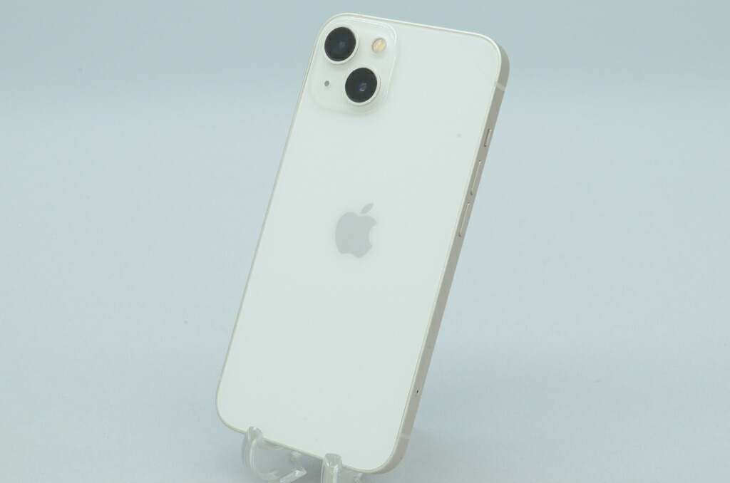 【中古】SIMフリー Apple iPhone13 128GB Starlight A2631 MLND3J/A｜中古 アウトレット Joshin日本橋店