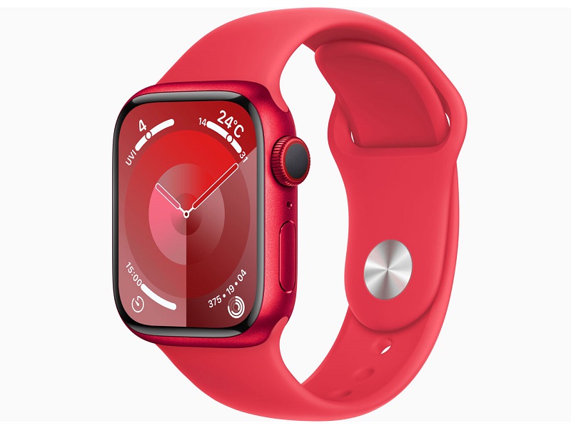 【中古(未使用買取品)】 Apple Watch Series 9 GPS+Cellularモデル 41mm MRY63J/A ((PRODUCT)REDスポーツバンド S/M)