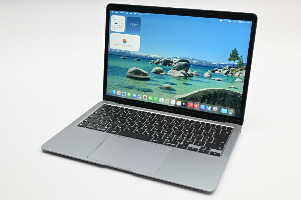【中古】Apple MacBook Air 13in M1(8中核グループ中央処理装置/7中核グループGPU) 8GB/256GB あき場所薄墨色 MGN63J/A