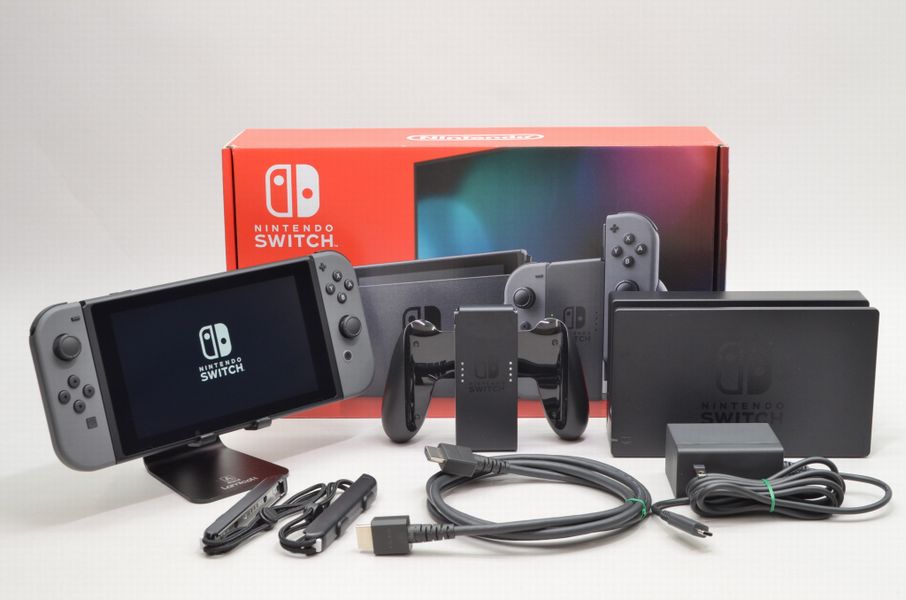Nintendo Switch グレー 本体 + 付属品 HAC-001 ☆ Nintendo Switch HAC-001 ニンテンドー スイッチ グレー 初期