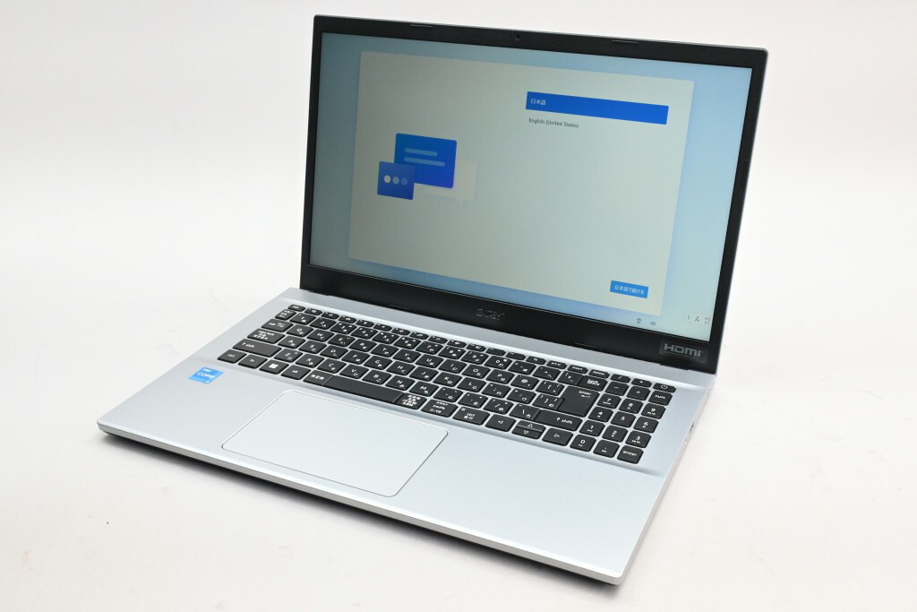 【中古】Acer Aspire 3 A315-59-H38UJARE/F ピュアシルバー パソコン・周辺機器-パソコン