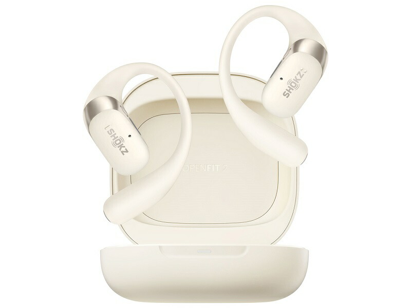【箱打ちこわれる または 箱汚れた状態品】Shokz OpenFit2 SKZ-EP-000046 (ベージュ) 完膚なきまで無線電話Bluetooth明けっ広げイヤー型イヤ電話機