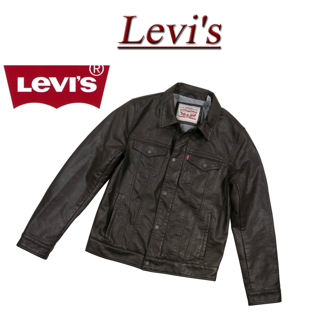 levis jacket leather mens