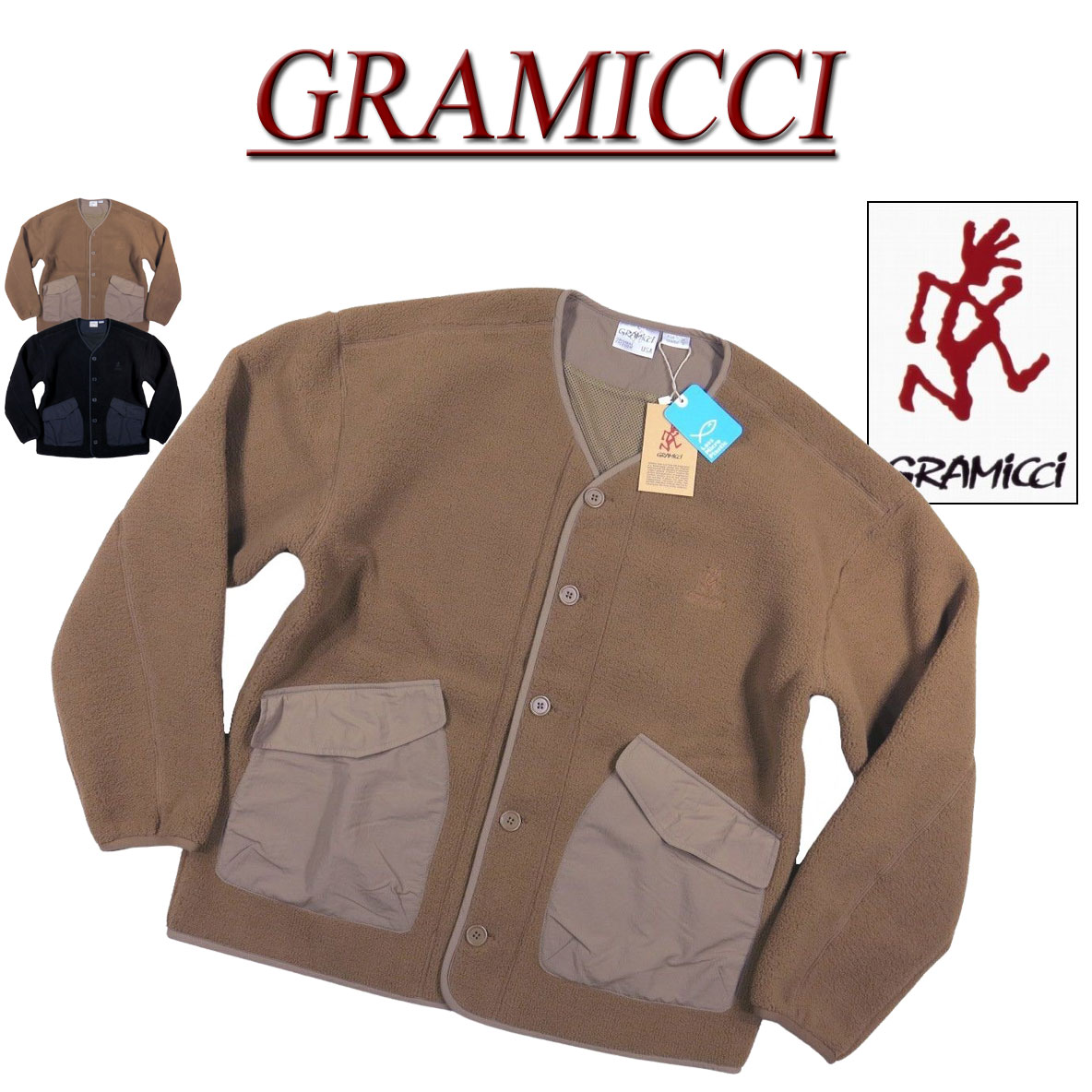 楽天市場】【3色4サイズ】 gm841 新品 GRAMICCI グラミチ BOA FLEECE