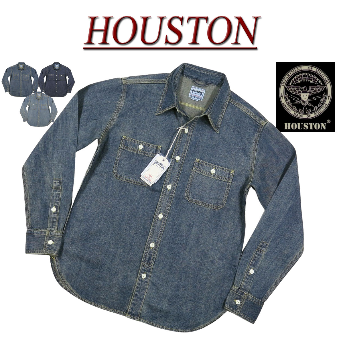 【楽天市場】【3色4サイズ】 jg091 新品 HOUSTON USAコットン