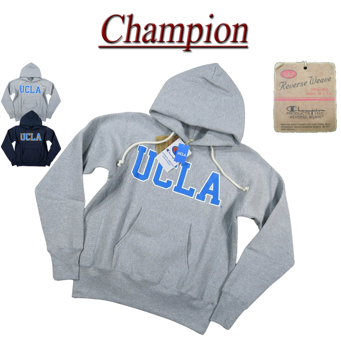 【楽天市場】【2色4サイズ】je121 新品 Champion × UCLA コラボ