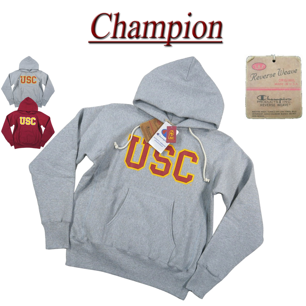 楽天市場】【2色4サイズ】jf081 新品 Champion × UC BERKELEY コラボ