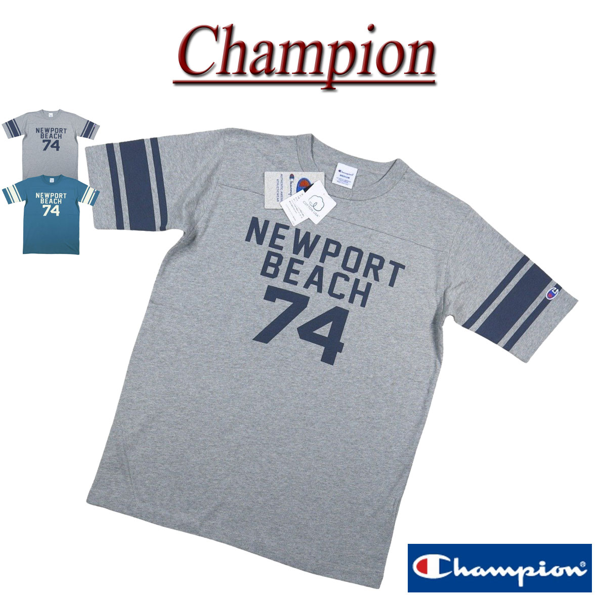 楽天市場】チャンピオン 半袖Tシャツ CHAMPION フットボールTシャツ