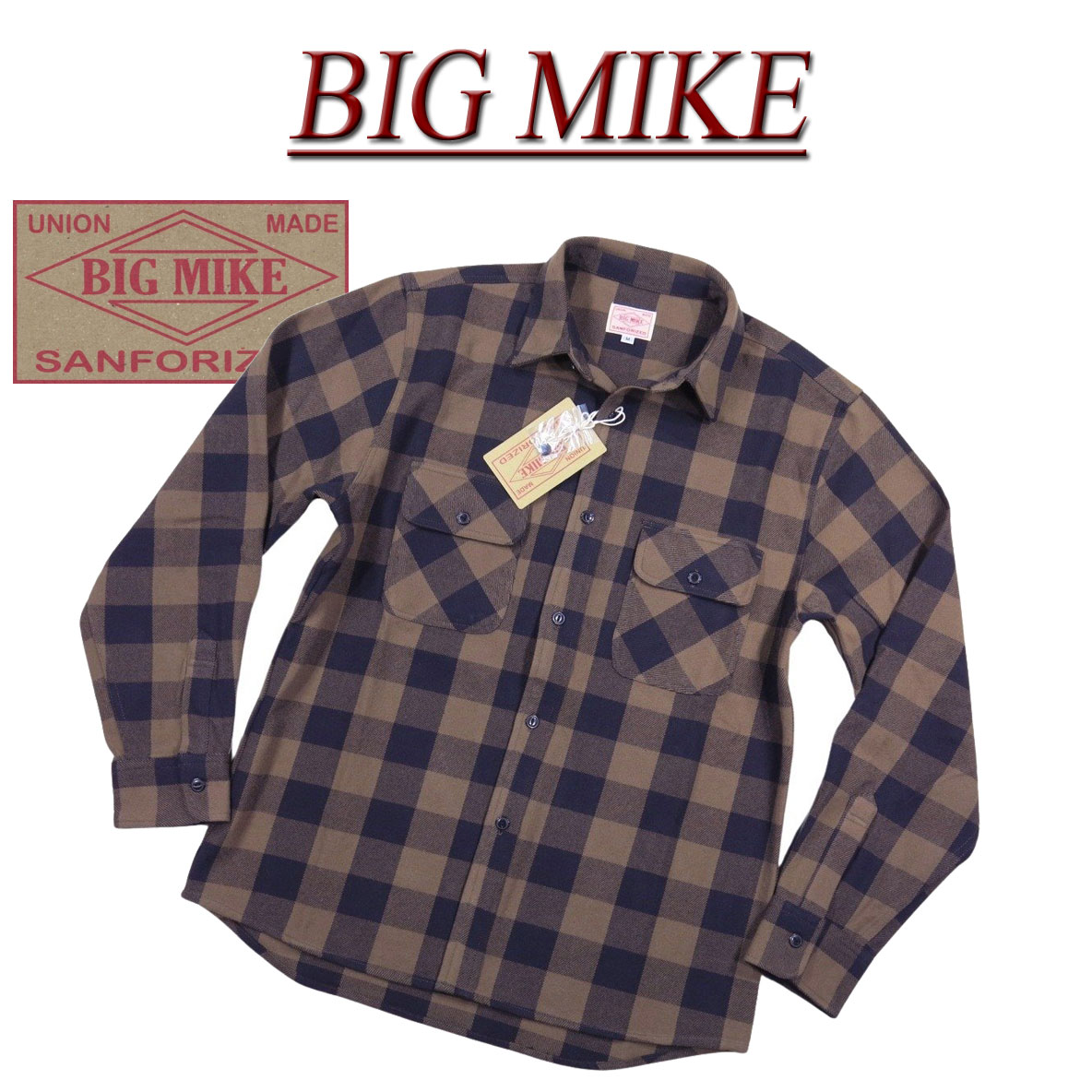 楽天市場】【4サイズ】 ad203 新品 BIG MIKE 復刻 長袖 バッファロー