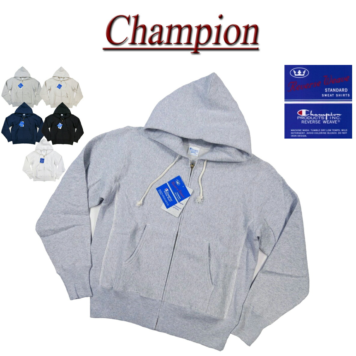 楽天市場】【定番 5色5サイズ】 ch491 新品 Champion REVERSE WEAVE