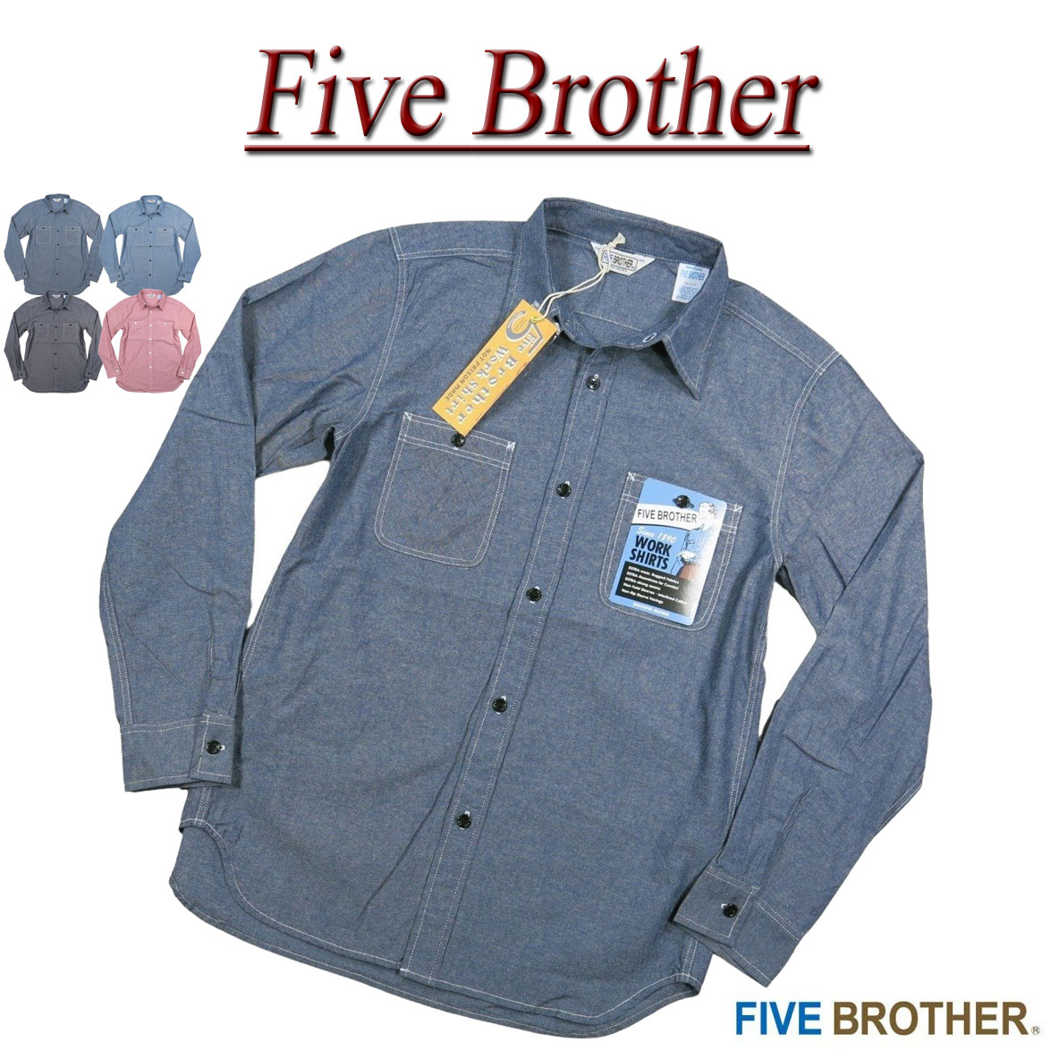 楽天市場】【4色4サイズ】je876 新品 FIVE BROTHER バッファロー