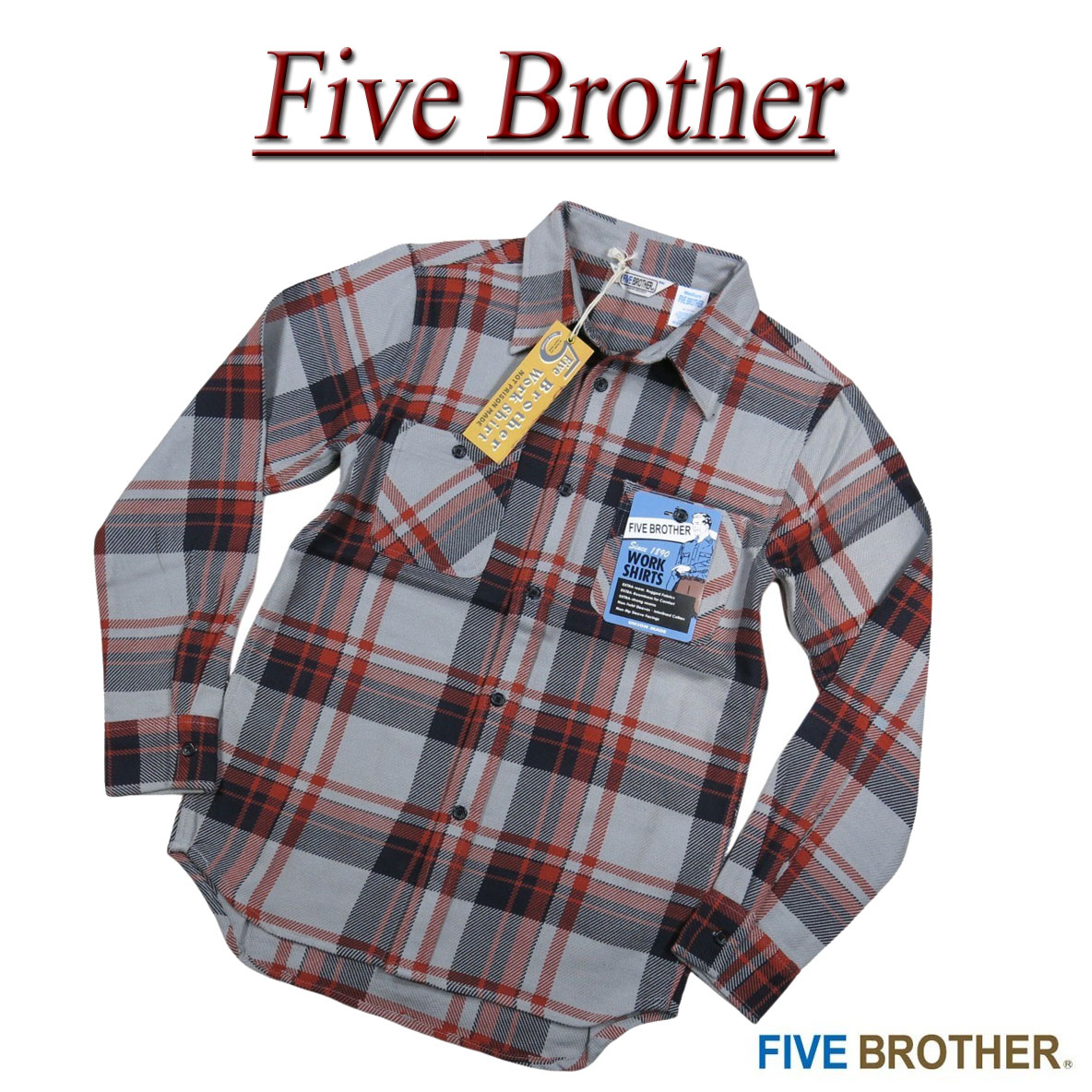 楽天市場】【定番 3色4サイズ】 iw071 新品 FIVE BROTHER バッファローチェック マッキーノジャケット 1516101 メンズ  ファイブブラザー ウールジャケット ワークジャケット ブロックチェック アメカジ FIVEBROTHER 【smtb-kd】 : Ｊ楽天市場店＋