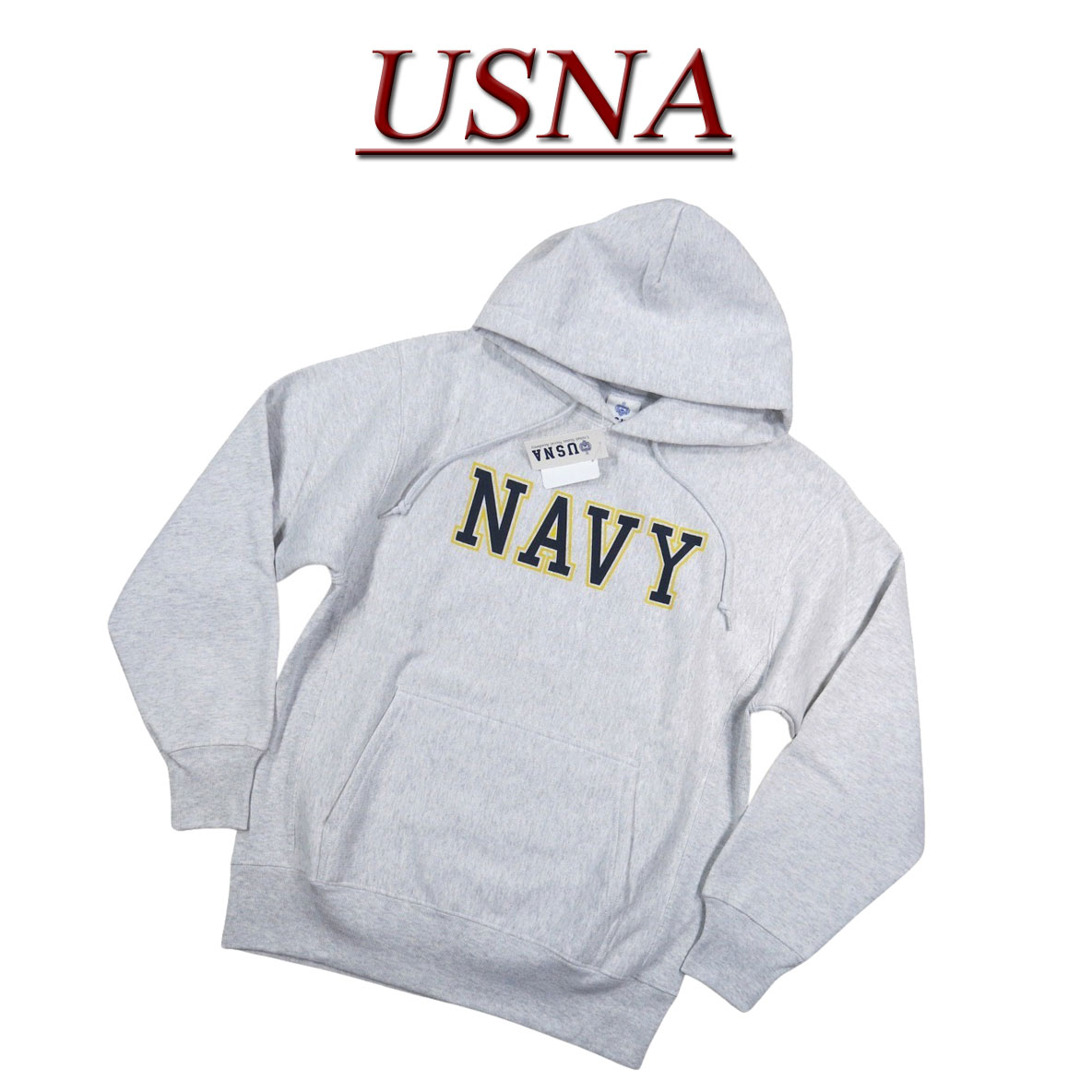 【4大きさ】 jh331 新品 USNA NAVY刷り上げる ヘビーウェイト 長袖 ティーシャツ スウェットパーカー NAVY-007 メンズ United States Naval Academy L/S HEAVY WEIGHT PULLOVER HOODIE NAVY ボンネット 汗水 調教師 ミリタリー 【smtb-kd】