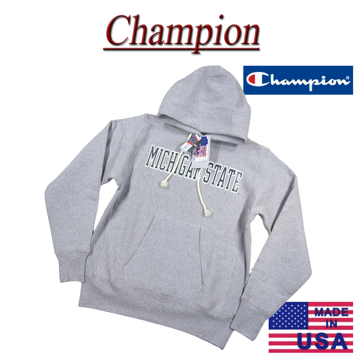 【3大きさ】jh431 新品 Champion × MICHIGAN 共同研究 USA産 赤単引き船 12.5薬局衡オンス 単科大学刷り上げる リバースウイーブ ティーシャツ スウェットパーカー C5-A107 メンズ はやりっ子 × ミシガン湖州立単科大学 REVERSE WEAVE 調教師 流汗 MADE IN USA 【smtb-kd】
