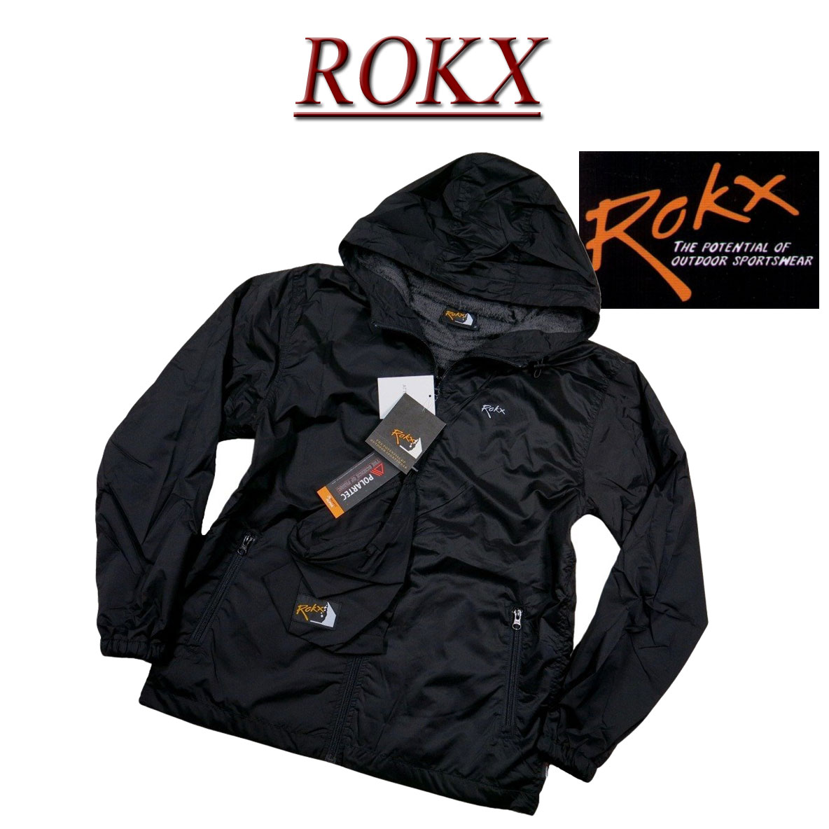 Amazon.co.jp: ROKX ロックス クラシック200フリースPIGパーカー