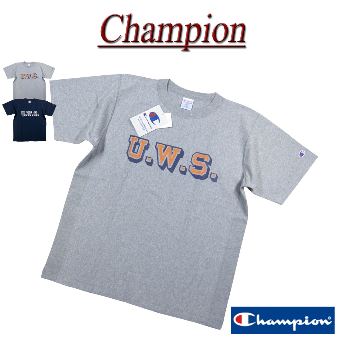 【2026春夏 2色3サイズ】 ji121 新品 Champion 9.4oz リバースウイーブ リラックスフィット USAコットン 半袖 Tシャツ C3-D304 メンズ チャンピオン REVERSE WEAVE RELAX FIT ひび割れ ラバープリント ティーシャツ アメカジ 【smtb-kd】 5,335円