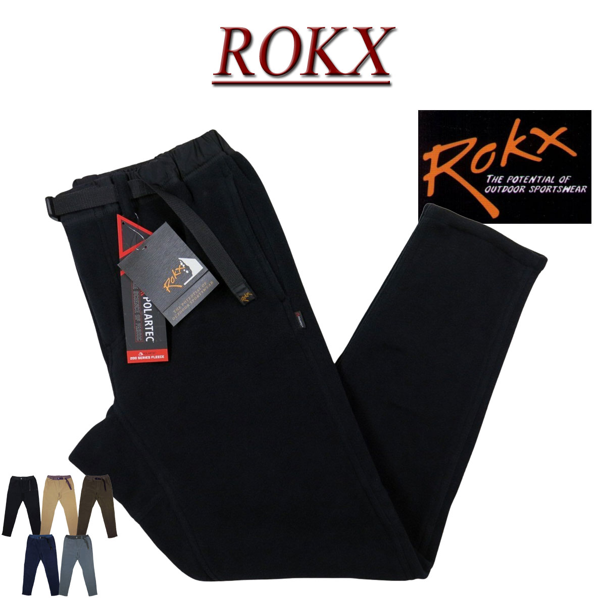 楽天市場】ROKX（ロックス） クラシック 200 フリース パンツ