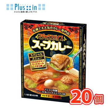 【エントリーでポイント10倍！】明治 マジックスパイス スープカレー スペシャルメニュー 【307g&times;20個】1ケース/保存食　soup　curry　スープカレー｜プラスイン