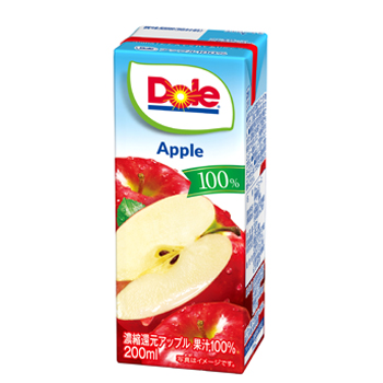 楽天市場】雪印 メグミルク Dole アップル100％ LL200ml×18本入/2 