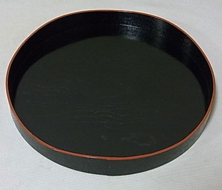 楽天市場】山道盆 黒塗 爪紅 茶道具 茶道 茶器 木製 国産 日本製