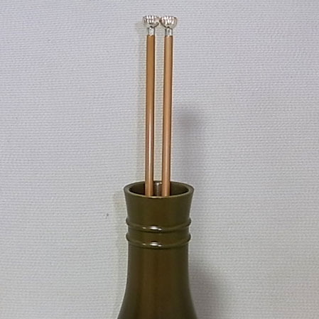 かざり火箸 飾り火箸、荘り火箸 飾火箸　台子 長板総飾り 鳥頭/菊頭/椎の実/桐実