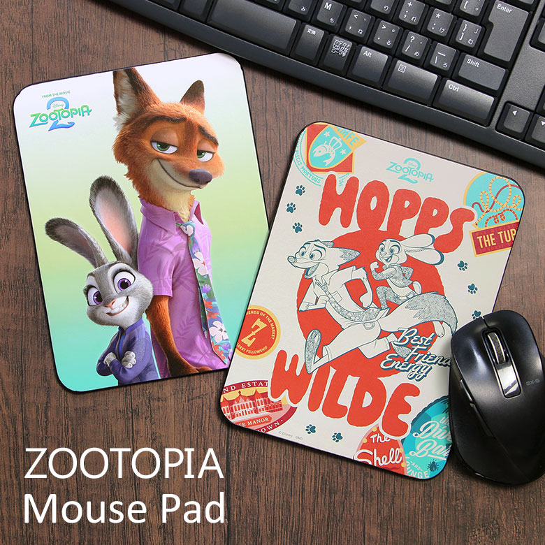 (10%OFFクーポン 25日限定) ディズニーキャラクター ズートピア2 マウスパッド ハードタイプ グッズ パネル マウス パッド 飾って楽しめる 警察官 ウサギ キツネ 相棒 PCアクセサリー グッズ キャラクター 滑り止め付き画像