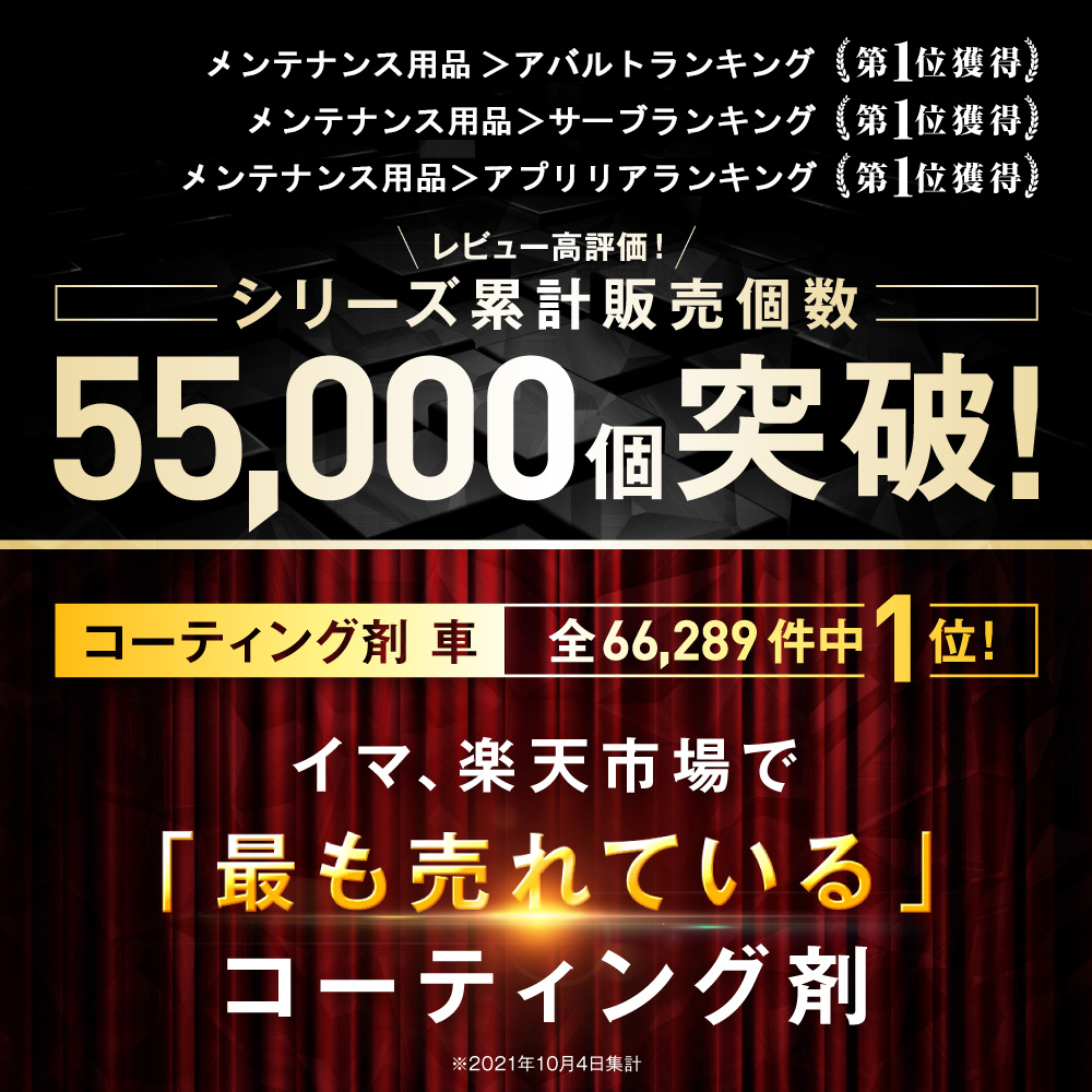 楽天市場 楽天ランキング1位 送料無料 日本製 ガラコート 未塗装樹脂 専用 ガラスコーティング剤 メーカー30日間品質保証 業界初 ３年間超耐久 本格派プロ仕様 中型車約５台分 １５ml ブラックコート オートケミカル専門店