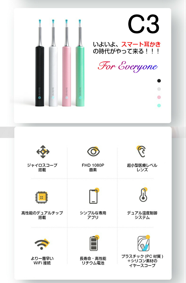 耳かきカメラ300万画素3.5mm最小型レンズ