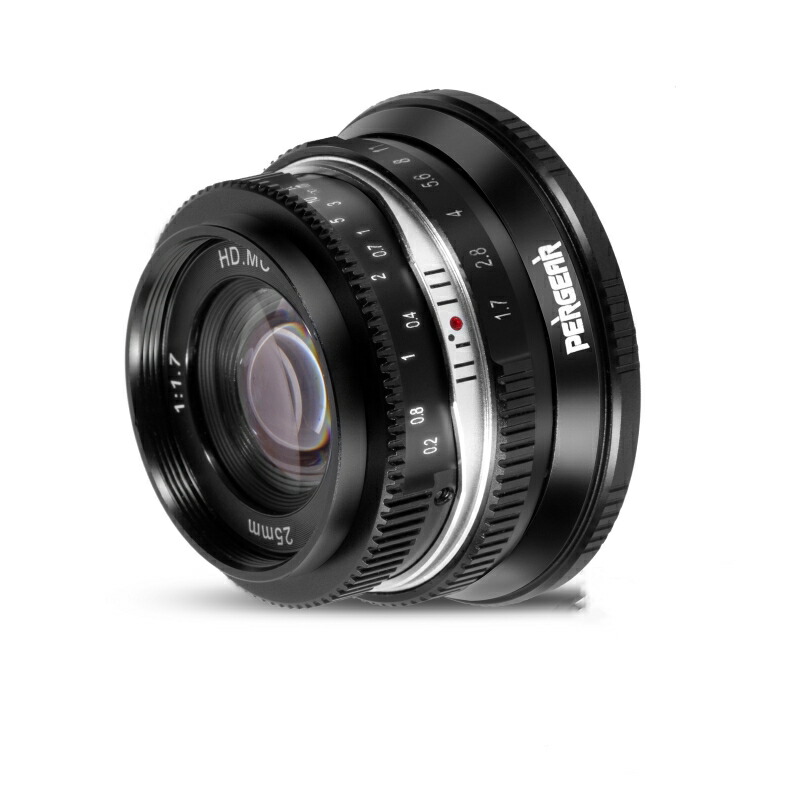 楽天市場】「高コスパ」【P5倍】Pergear 25mm F1.8単焦点レンズ