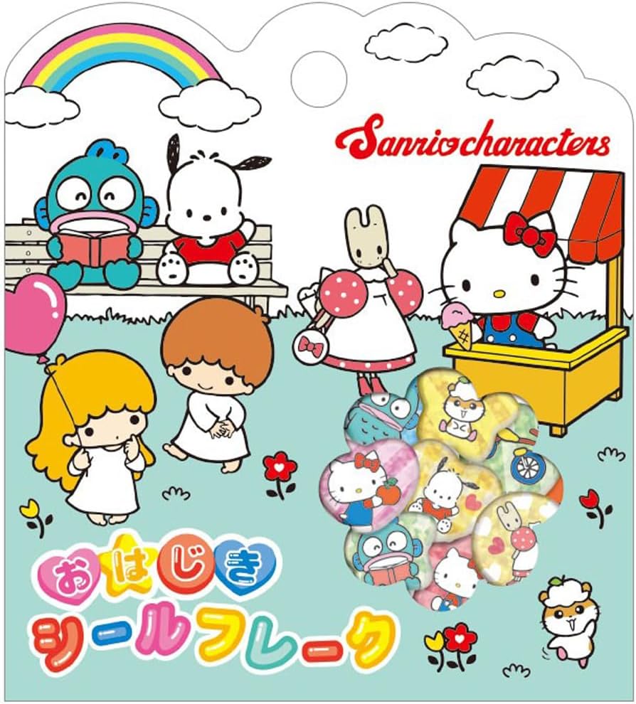 楽天市場】サンリオキャラクターズ 8203254 おはじきシール A SANRIO