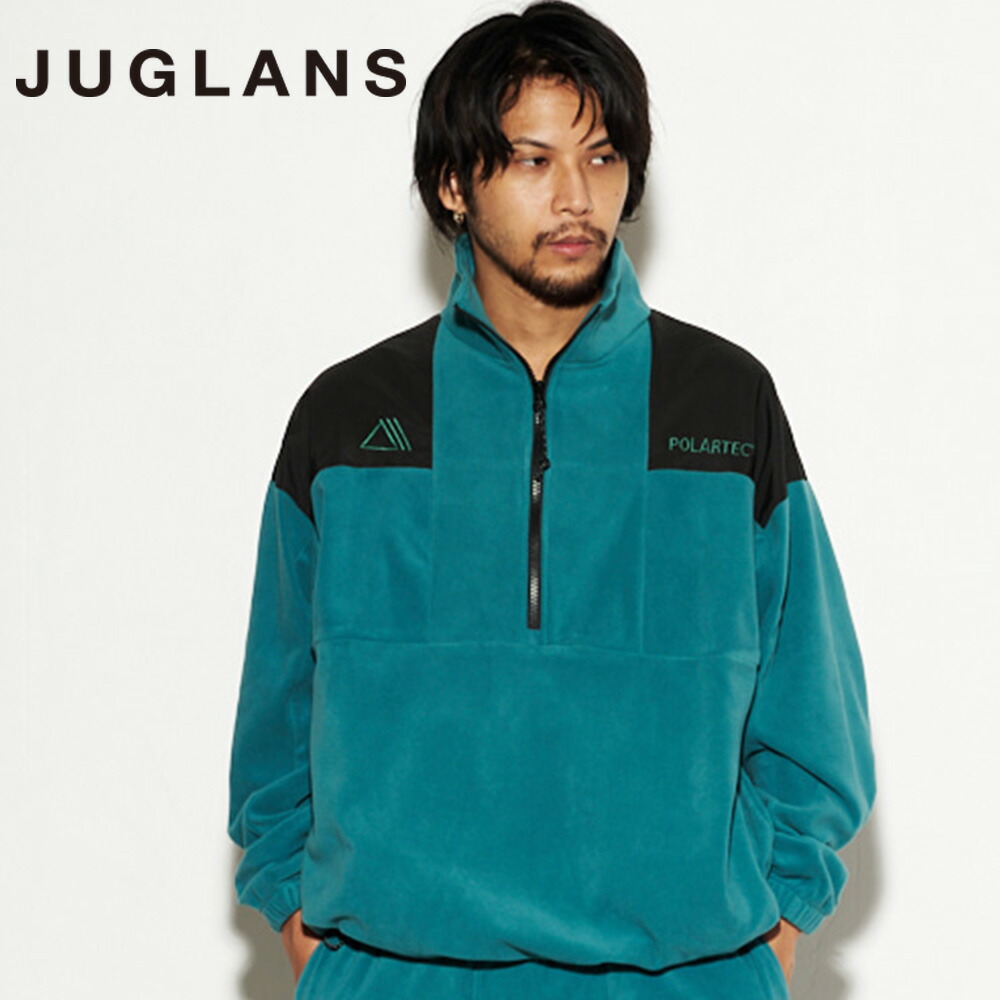 〈SALE50%OFF〉【JUGLANS】POLARTEC FLEECE PULL OVER BLUSON/全3色 ブルゾン ポーラテック フリース アウトドア タウンユース メンズ レディース ユニセックス