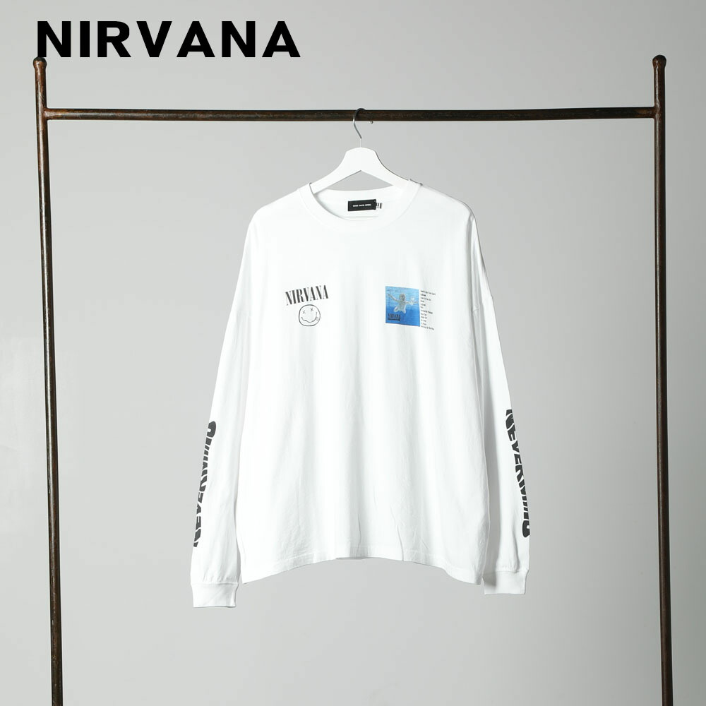 NIRVANA Tシャツ Mサイズ 白　ホワイト　NOTE VINTAGE ヴィンテージ 90s NIRVANA NOTE ノートスマイル