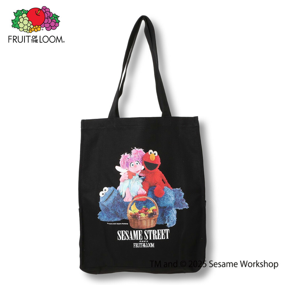 【FRUIT OF THE LOOM】SESAME STREET×FTL Photo Tote Bag E/全1色