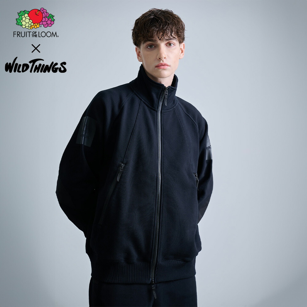 〈SALE10%OFF〉【FRUIT OF THE LOOM】FTL×WILDTHINGS HAPPY SWEAT JACKET/全2色