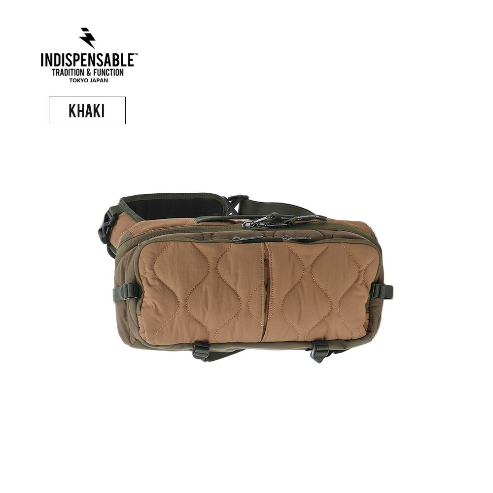 Indispensable インディスペンサブル Sling Bag Snug Oq 全2色相 御徒面子 伝達人バッグ バディーバッグ メンズ レディース ユニ交わり アウトドア ナイロン カーキ ネグロイド Indispensable 14838500 ユグランス Musiciantuts Com
